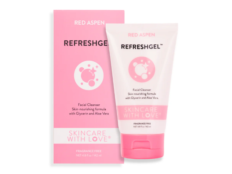 Red Aspen Refreshgel Facial Cleanser, Fragrance Free, 4.8 fl oz/142 mL