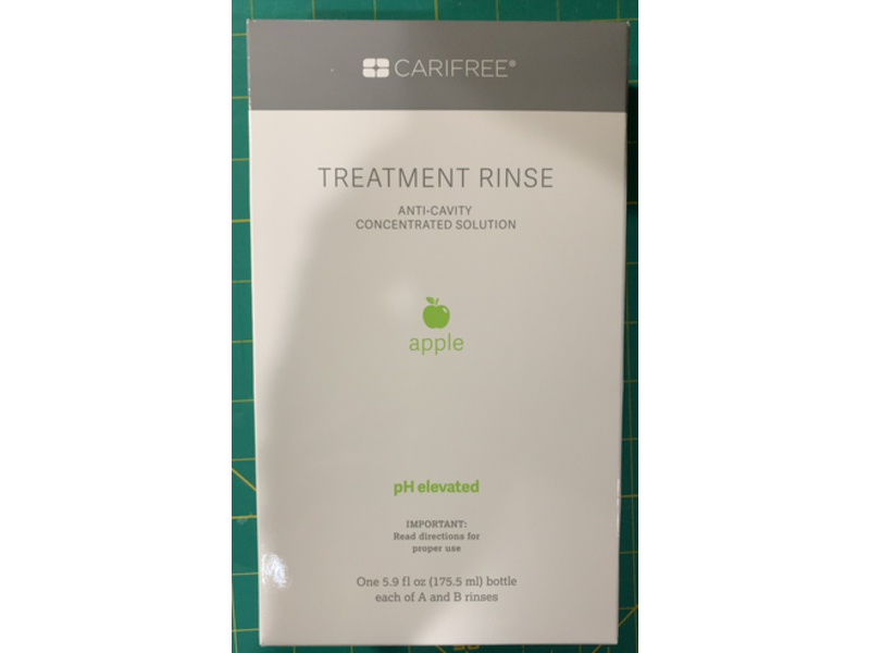 Carifree Anti-Cavity Concentrated Solution A+B Treatment Rinse, Apple, 5.9 fl oz/175.5 mL, Pack Of 2