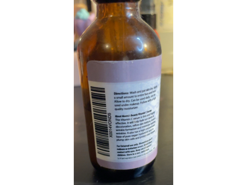 Meera's Beauty Anti-Aging Serum, Vitamin C, 2 fl oz/60 mL