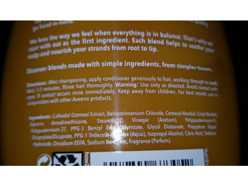 Aveeno Conditioner, Apple Cider Vinegar Blend, 12 fl oz/354 mL