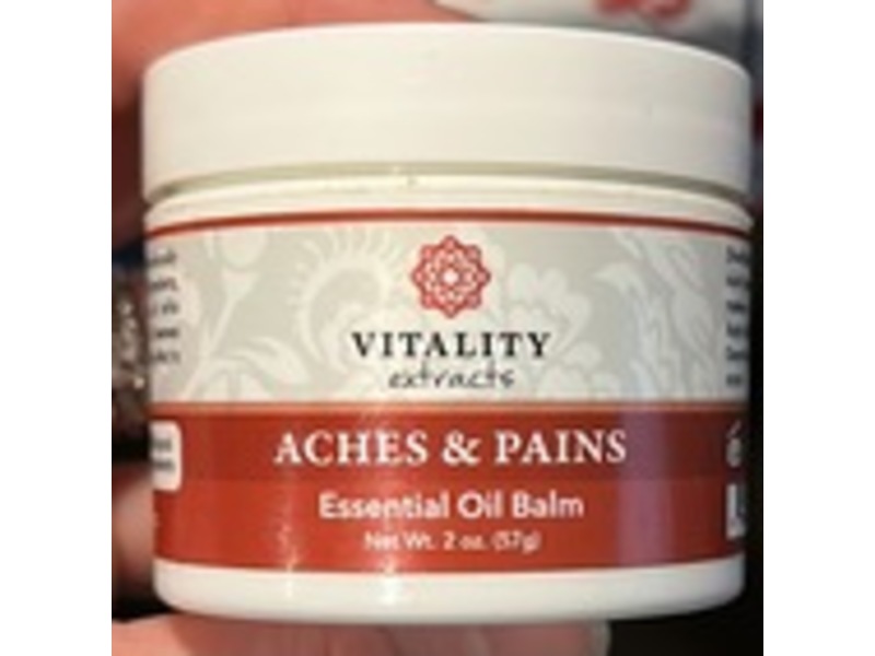 Vitality Extracts Aches & Pains Essential Oil Balm, 2 oz/57 g