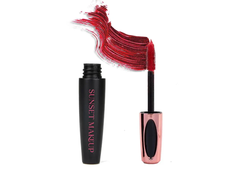 Sunset Makeup Colorful Mascara, Red #2, 0.42 fl oz/12 mL
