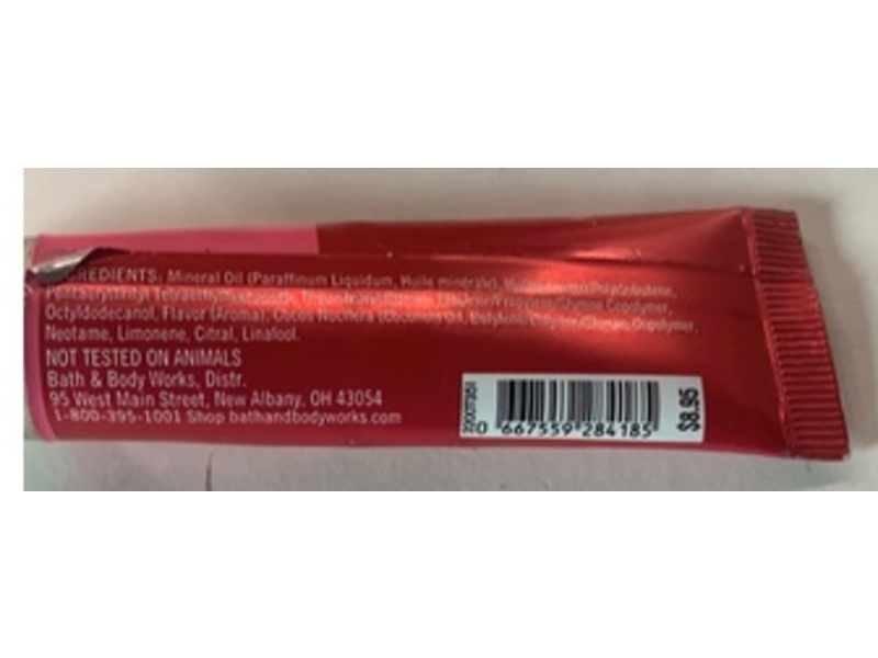 Bath and Body Works Lip Gloss, Strawberry Pound Cake, 0.47 fl oz/14 mL