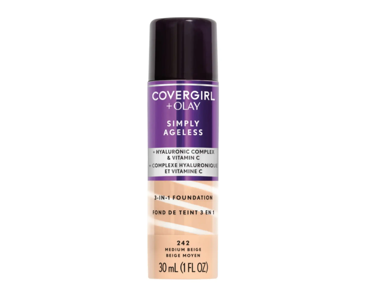 CoverGirl+Olay Simply Ageless 3-In-1 Foundation, Medium Beige,1 fl oz/30 mL