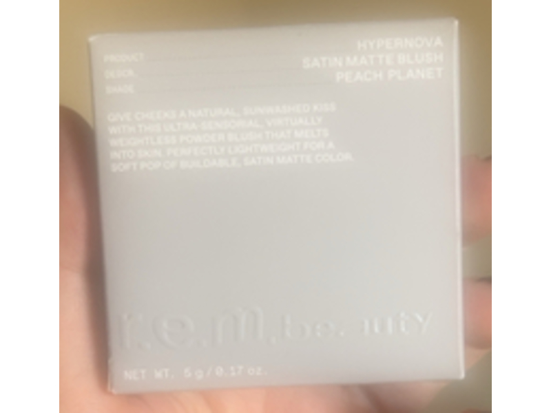 R.E.M. beauty Hypernova Blush Matte, Peach Planet, 0.17 oz/5 g