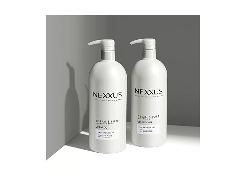 Nexxus Clean and Pure Clarifying Shampoo and Conditioner With ProteinFusion, 2-Pack 33.8 oz