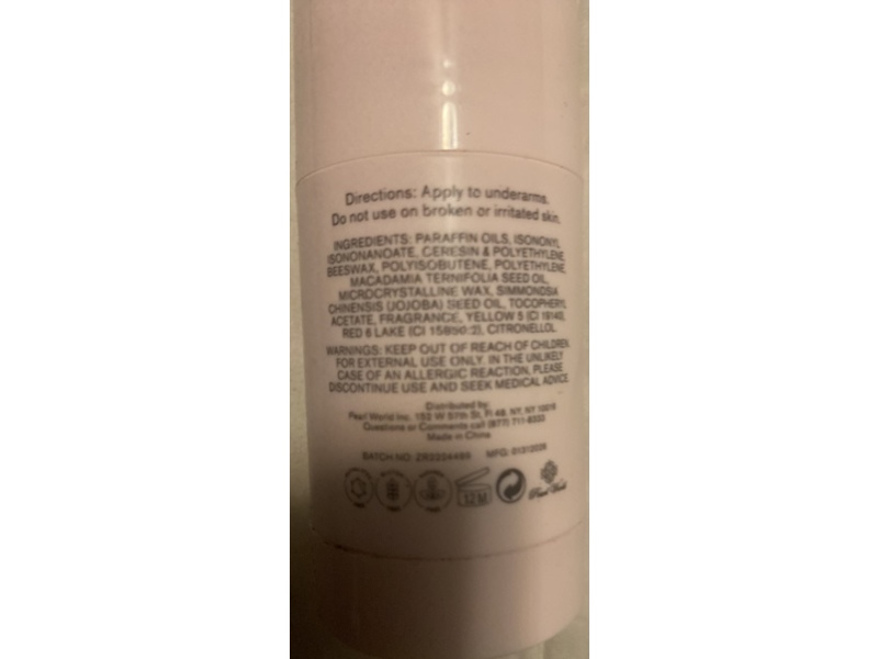 Amber Glow Deodorant, Sweet Rose, 1.76 fl oz/50 g