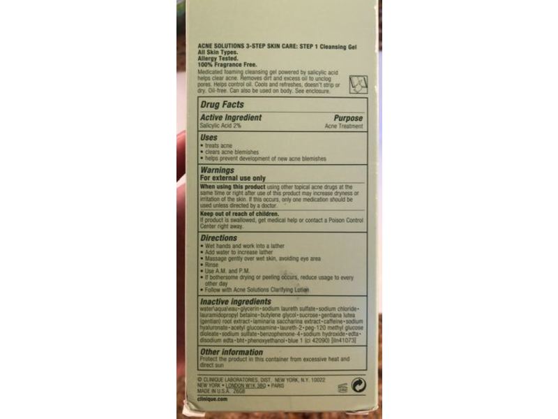 Clinique Anti-Blemish Solutions Cleansing Gel, 4.2 fl oz/125 mL