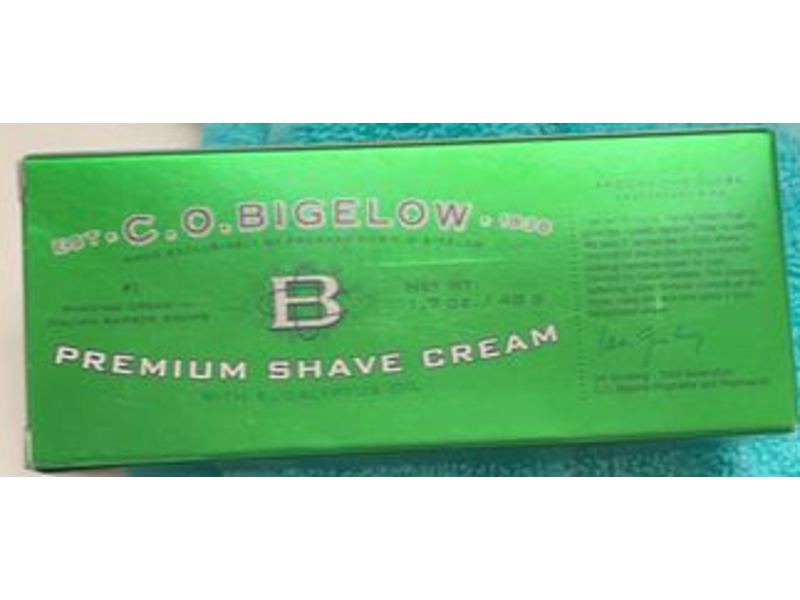 C.O.Bigelow Premium Shave Cream, 1.7 oz/48 g