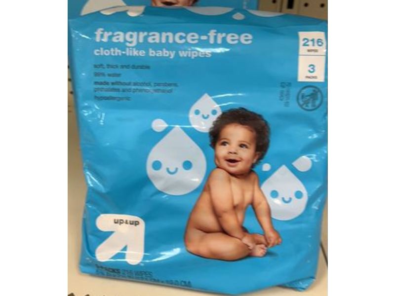 Up & Up Cloth-Like Baby Wipes, Fragrance-Free, 216 Count