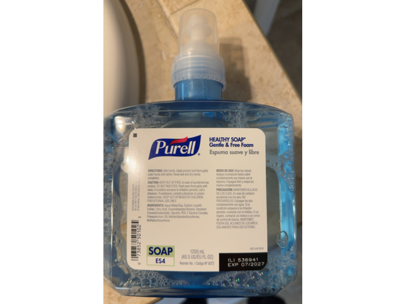 Purell Gentle & Free Foam Healthy Soap, 40.5 fl oz/1200 mL, Pack Of 2