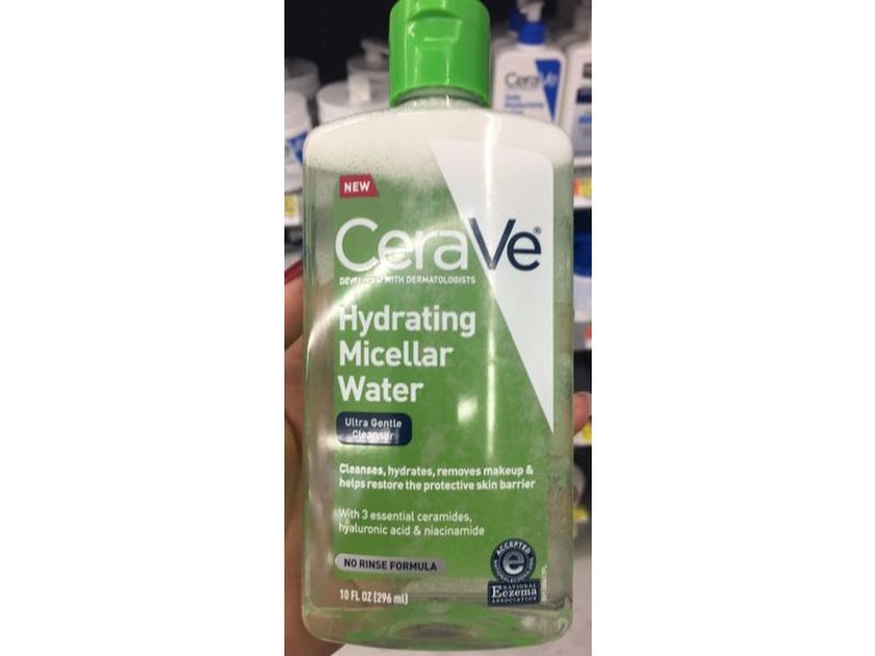 CeraVe Hydrating Micellar Water Ultra Gentle Cleanser, 10 fl oz/296 mL