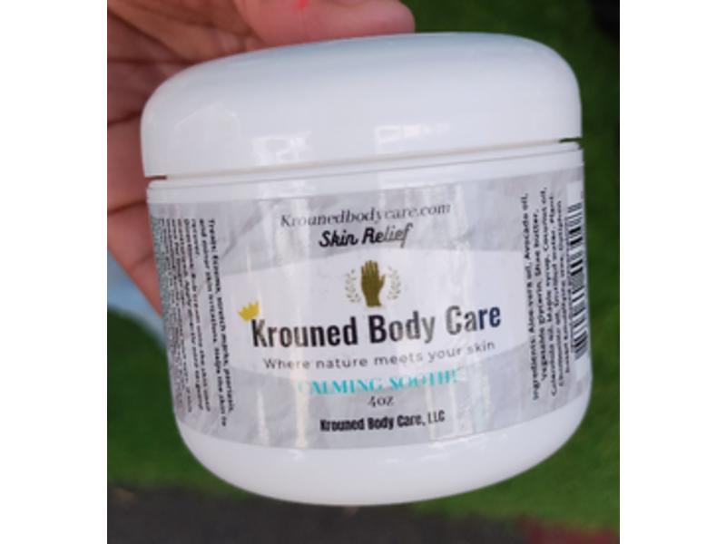 Krouned Body Care Skin Relief Calming Soothe Cream, 4 oz