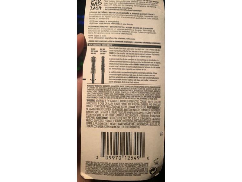 Revlon So Fierce Big Bad Lash Mascara fluid, Blackest Black 760, 0.34 fl oz