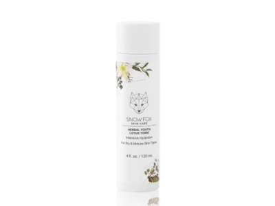 Snow Fox Skincare Herbal Youth Lotus Tonic, 4 fl oz/120 mL