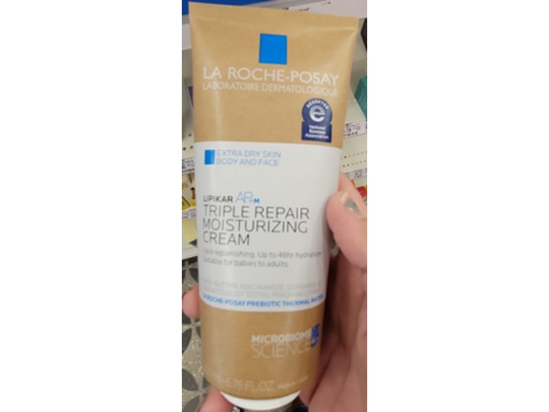 LA Roche-Posay Triple Repair Moisturizing Cream, 6.76 fl oz/200 mL