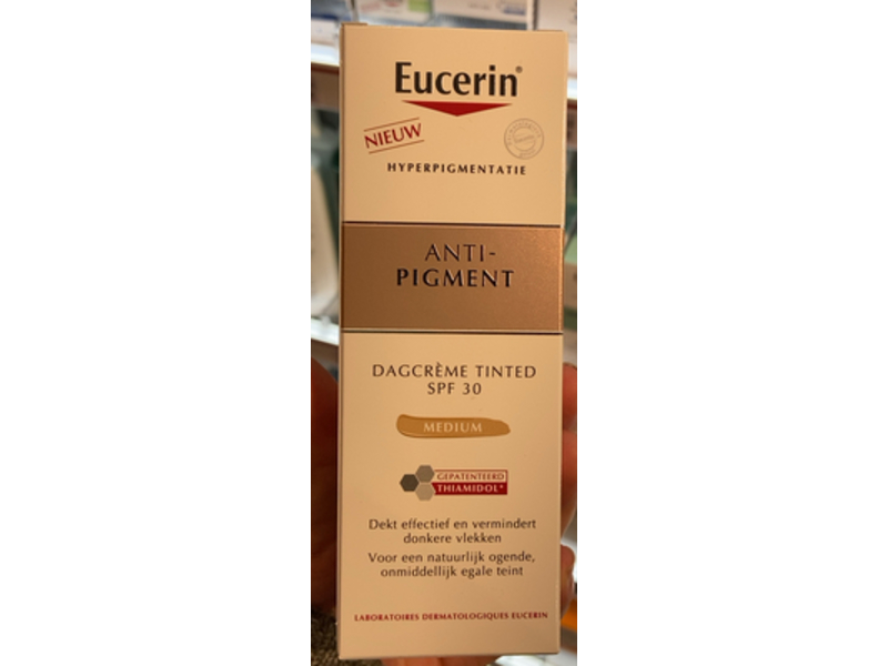 Eucerin Anti-Pigment Tinted Day Cream, Medium, SPF 30, 50 mL