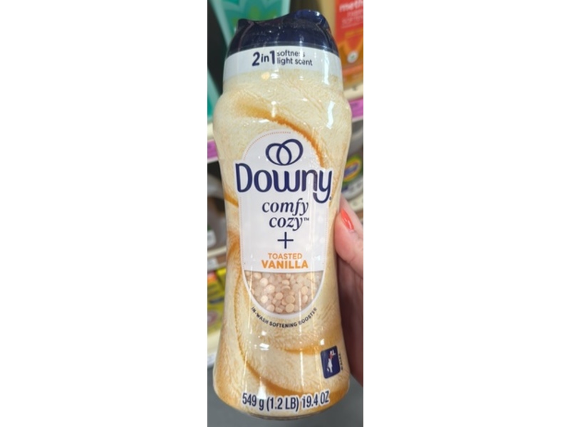 Downy Comfy Cozy 2 In 1 Softness Light Scent, Toasted Vanilla, 19.4 oz/549 g