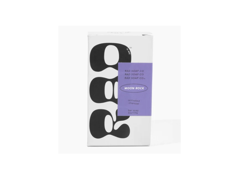 Rad Soap Co. Bar Soap, Moon Rock, 6 oz/170 g