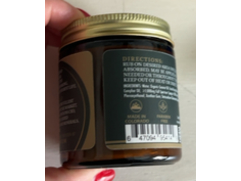 Happy Buddha Hemp Spagyric CBD Sports Cream, 4 oz