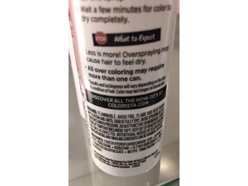 L'Oreal Paris Colo Rista Spray 1-Day Color, Rose Gold 02, 2.0 oz/57 g