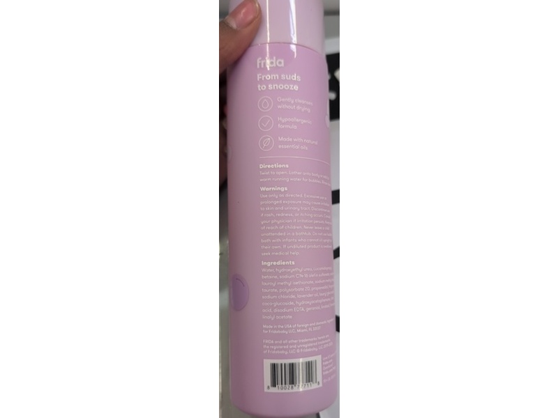 Frida Baby Sleep Easy Vapor Bubble Bath + Body Wash, Lavender, 10 fl oz