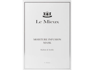 Le Mieux Moisture Infusion Mask, Hydrate & Soothe, 4 Count