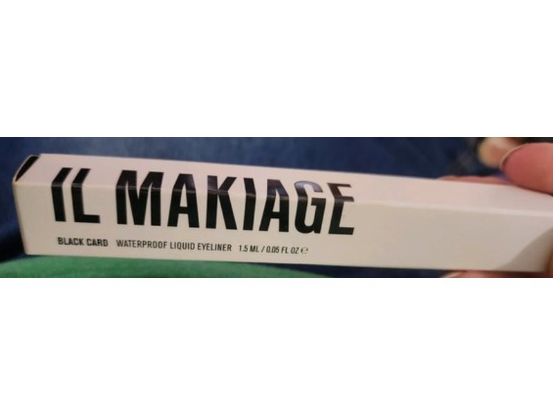 IL Makiage Black Card Waterproof Liquid Eyeliner, Ultra Black, 0.05 fl oz/1.5 mL