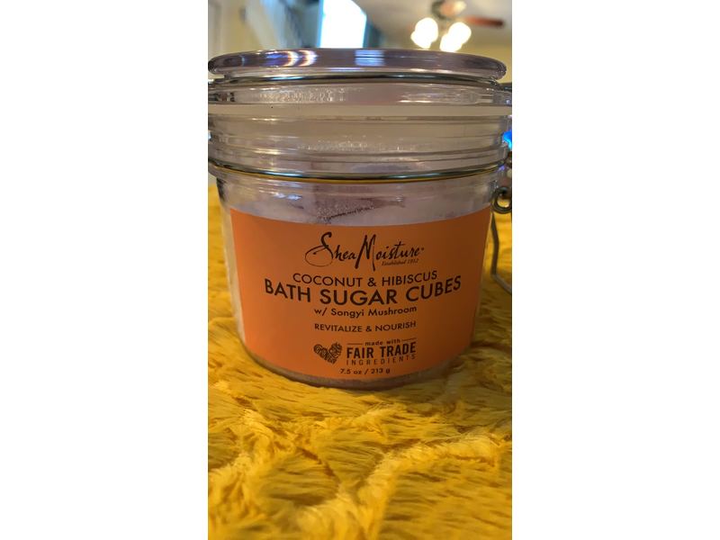 Shea Moisture Coconut and Hibiscus Bath Sugar Cubes, 7.5 oz
