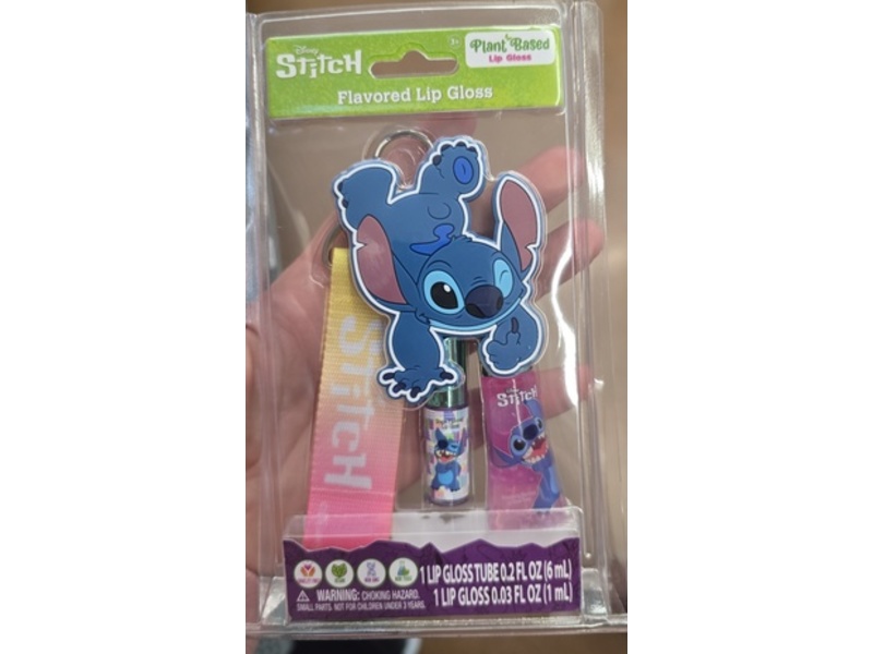 Disney Lip Gloss Keychain, Stitch, Set Of 2