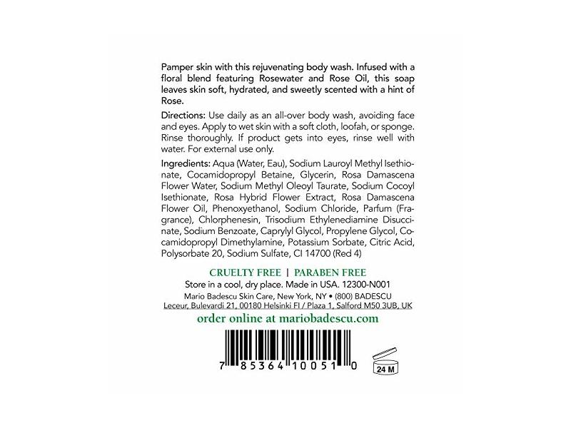 Mario Badescu Skin Care Rose Body Soap, 8 fl oz/236 mL