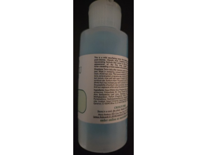 Mario Badescu Skin Care Toner, Glycolic Acid, 2 fl oz/59 mL