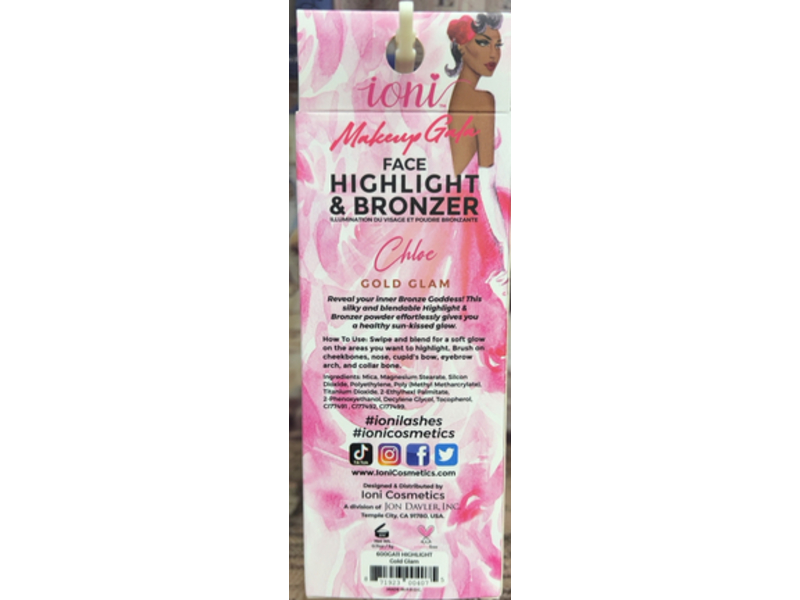 Ioni Face Highlight & Bronzer, Chole, 3 g