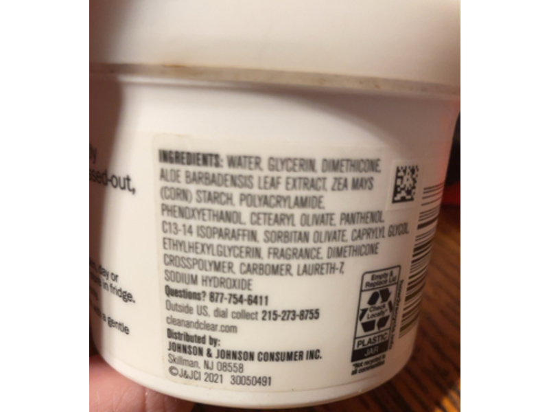 Clean & Clear Acne Prone Calming Gel Moisturizer, Aloe Vera, 4.9 oz/140 g