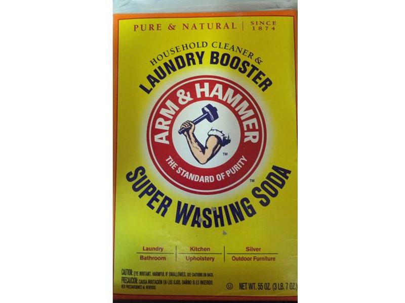 Arm & Hammer Household Cleaner & Laundry Booster Super Washing Soda Laundry, 55 oz