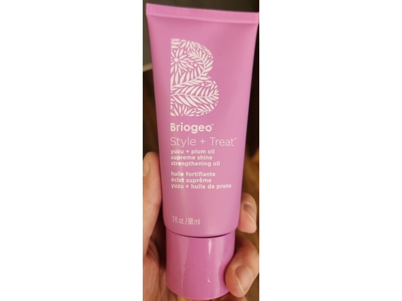 Briogeo Style + Treat Supreme Shine Strengthening Oil, Yuzu + Plum Oil, 3 fl oz/88 mL