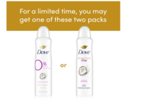 Dove 0% Aluminum Deodorant Spray, Coconut & Pink Jasmine, 4 oz/113 g, Pack Of 3 - thumbnail 2