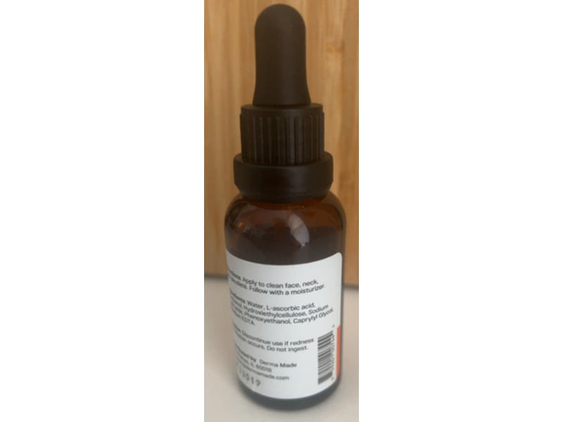 Derma Made Antioxidant C Serum +, 15% Vitamin C & Panthenol B5, 1.0 fl oz/30 mL