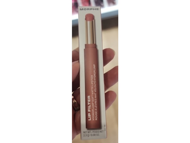 Morphe Lip Filter Hydro Plump Soft Matte Lipstick, Honey, 0.08 oz/2.3 g