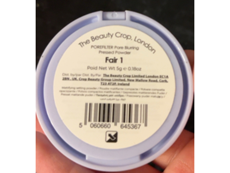 The Beauty Crop Pore Filter Pore Blurring Pressed Powder, Fair 1, 0.18 oz/5 g