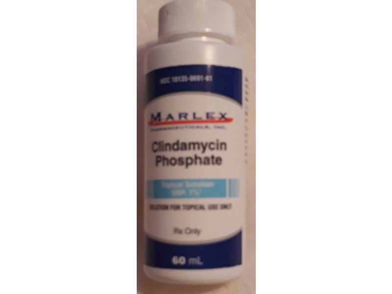Clindamycin Phosphate Solution, 1%, 60 mL, Marlex Pharmaceuticals (Rx)