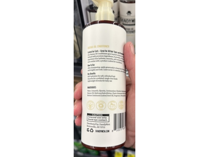 Dandymen Original Brand Batana Oil Conditioner, Saffron Ember, 11.83 fl oz/350 mL