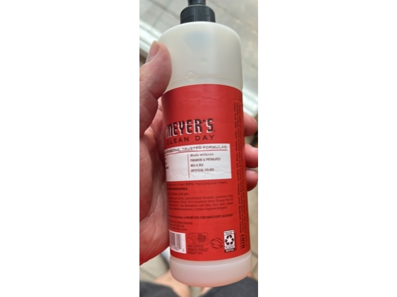 Mrs. Meyer's Clean Day Dish Soap, Toamto Vine Scent, 16 fl oz/473 mL