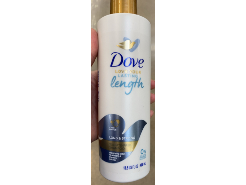 Dove Love Your Lasting Length Shampoo, Long & Strong, 13.5 fl oz/400 mL