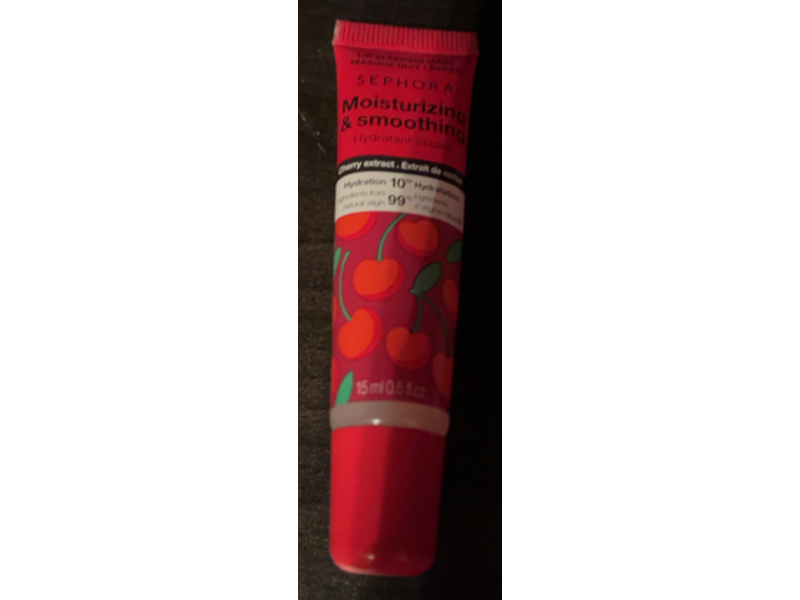 Sephora Moisturizing & Smoothing Lip Sleeping Mask, Cherry, 0.5 fl oz/15 mL