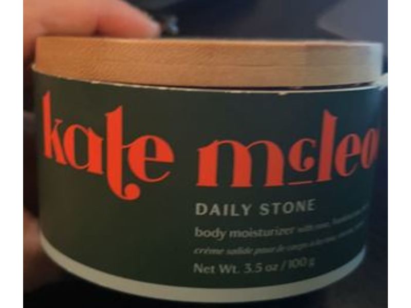 Kate Mcleod Center Stone Body Moisturizer, Rose, 3.5 oz/100 g