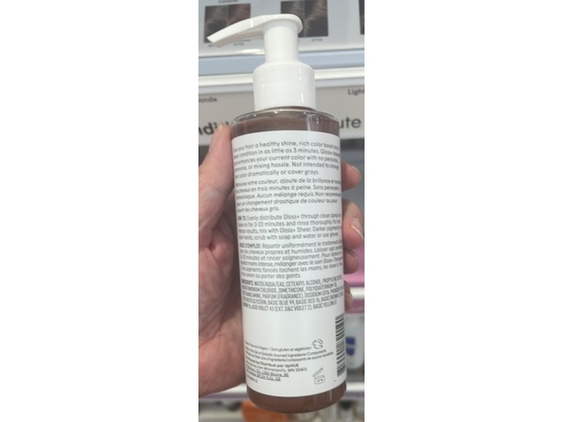 Dphue Gloss+ Semi Permanent Hair Color And Deep Conditioner, Dark Blonde, 6.5 fl oz/192 mL