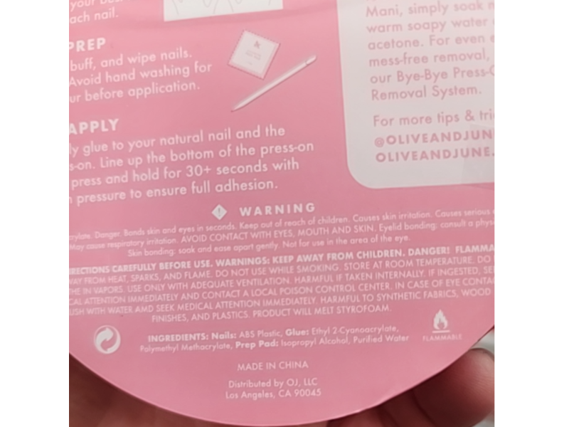 Olive & June Press On Nails, The Instant Mani, 42 Count