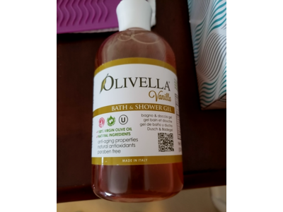 Olivella Bath and Shower Gel, Vanilla, 16.9 fl oz/500 mL