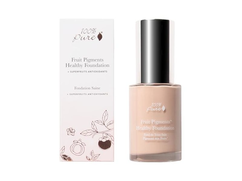 100% PURE Healthy Foundation, Alpine Rose, 1 fl oz